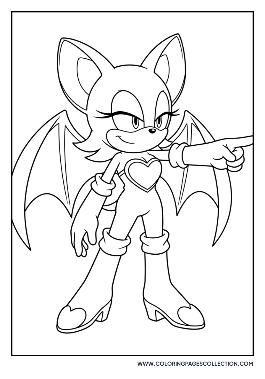 Rouge the Bat Pointing