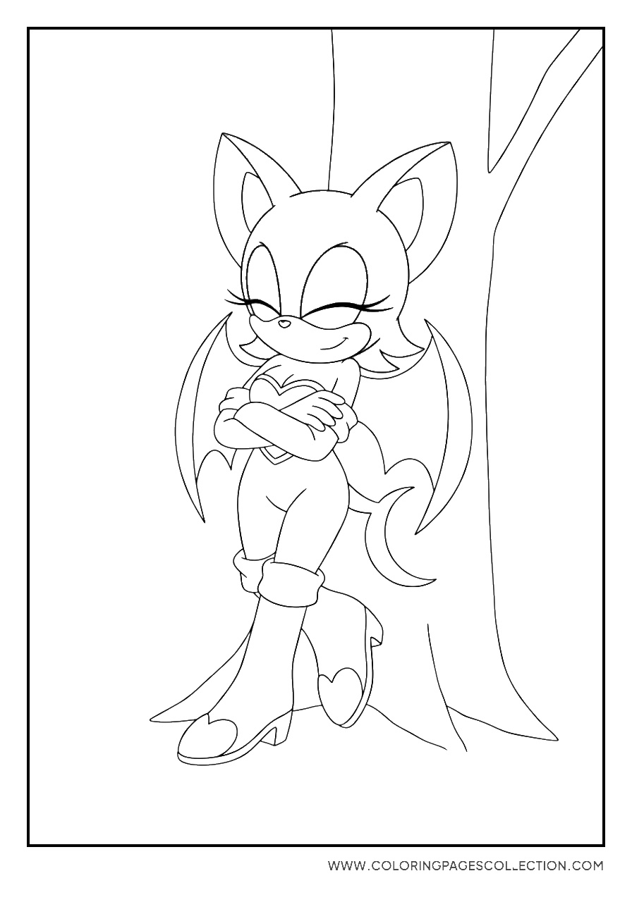 Rouge the Bat Resting