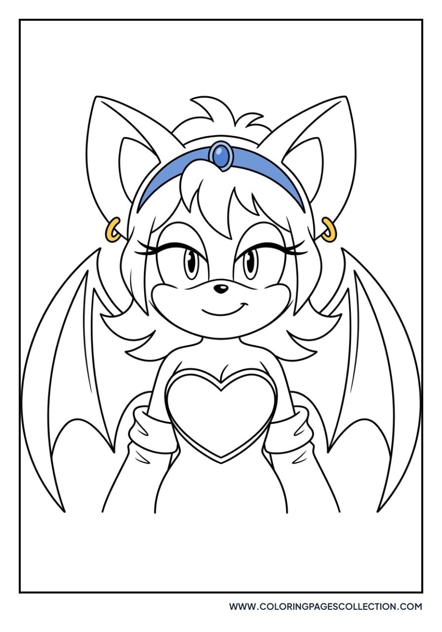 Rouge the Bat Smiling Softly