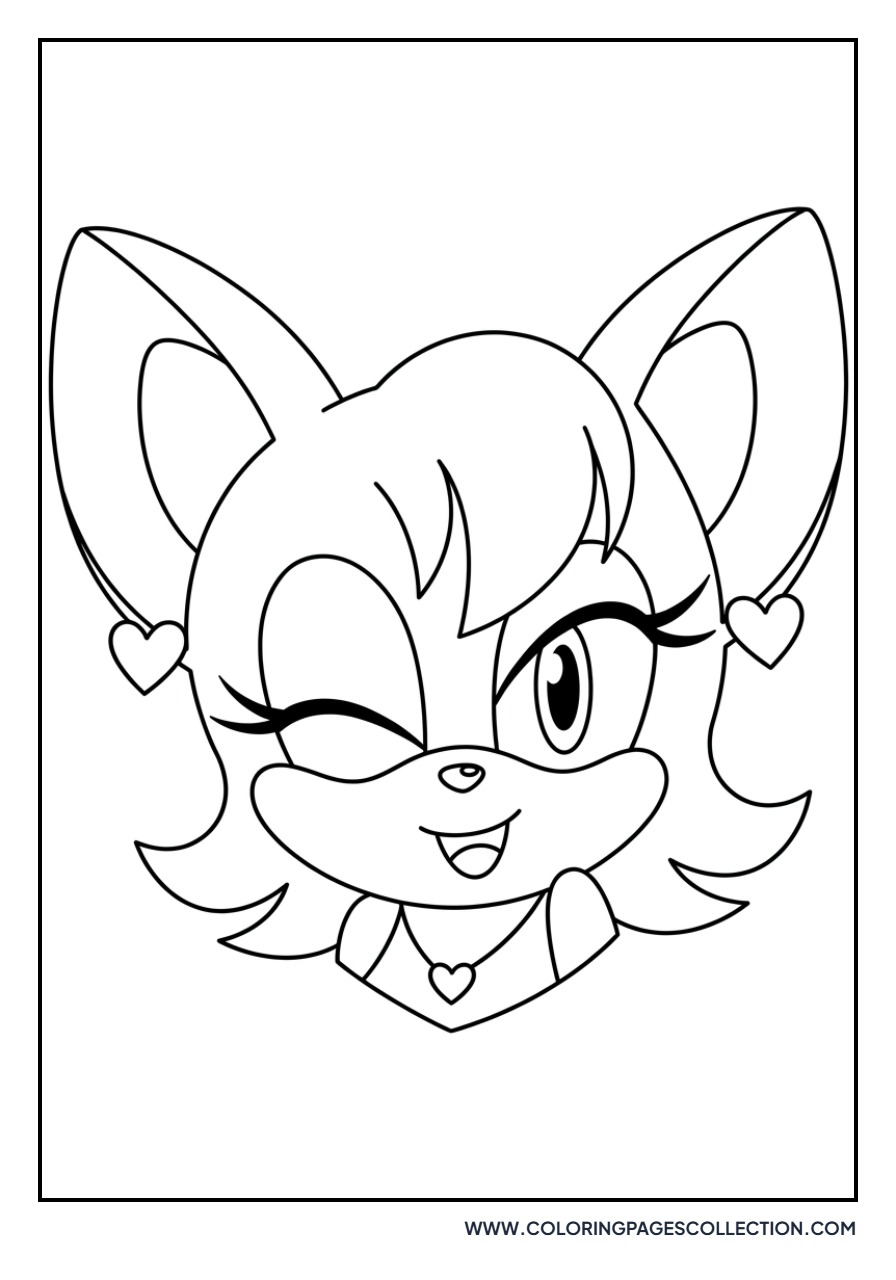 Rouge the Bat Winking