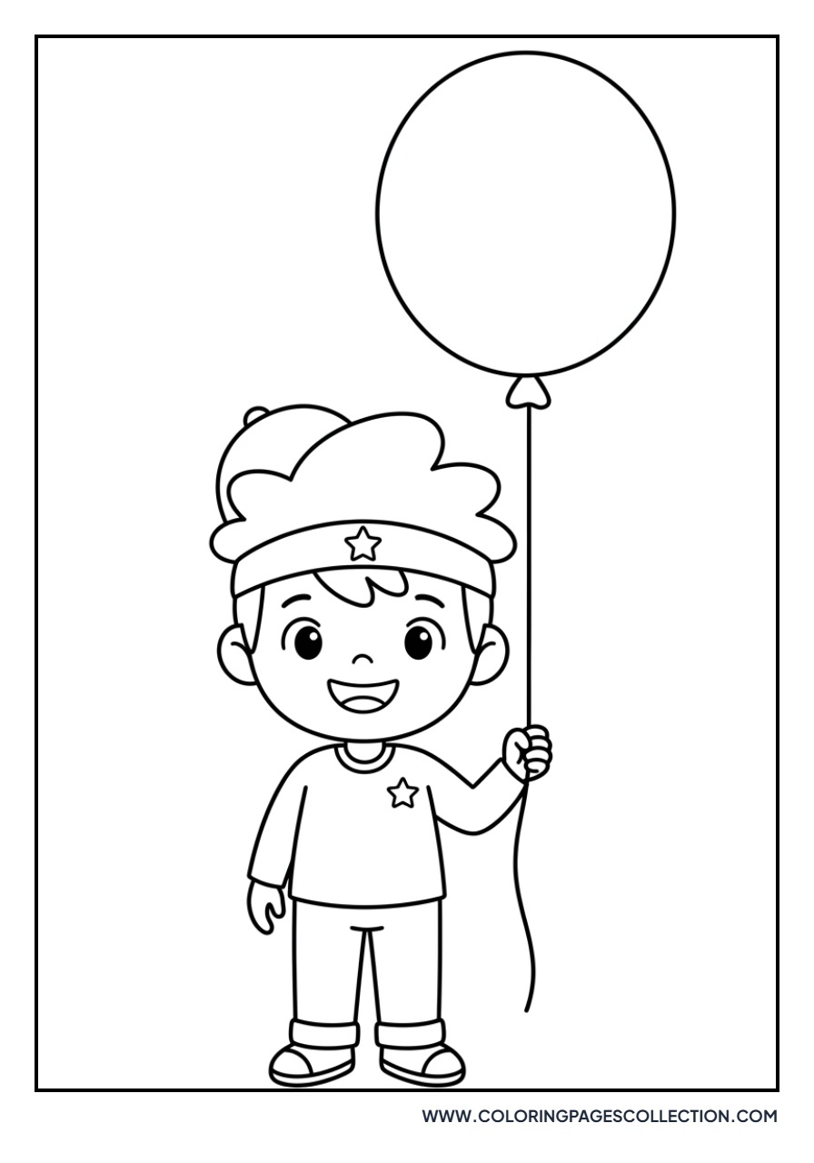 Saja Boys Holding a Balloon