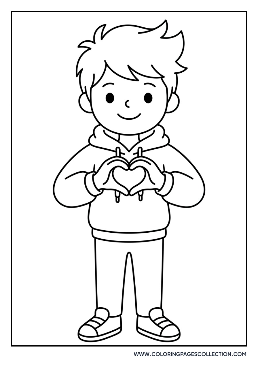 Saja Boys Making a Heart Shape