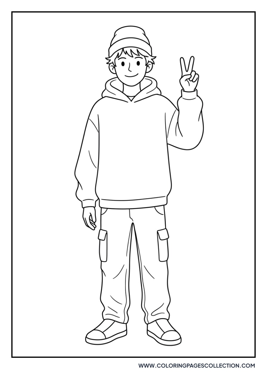 Saja Boys Peace Sign
