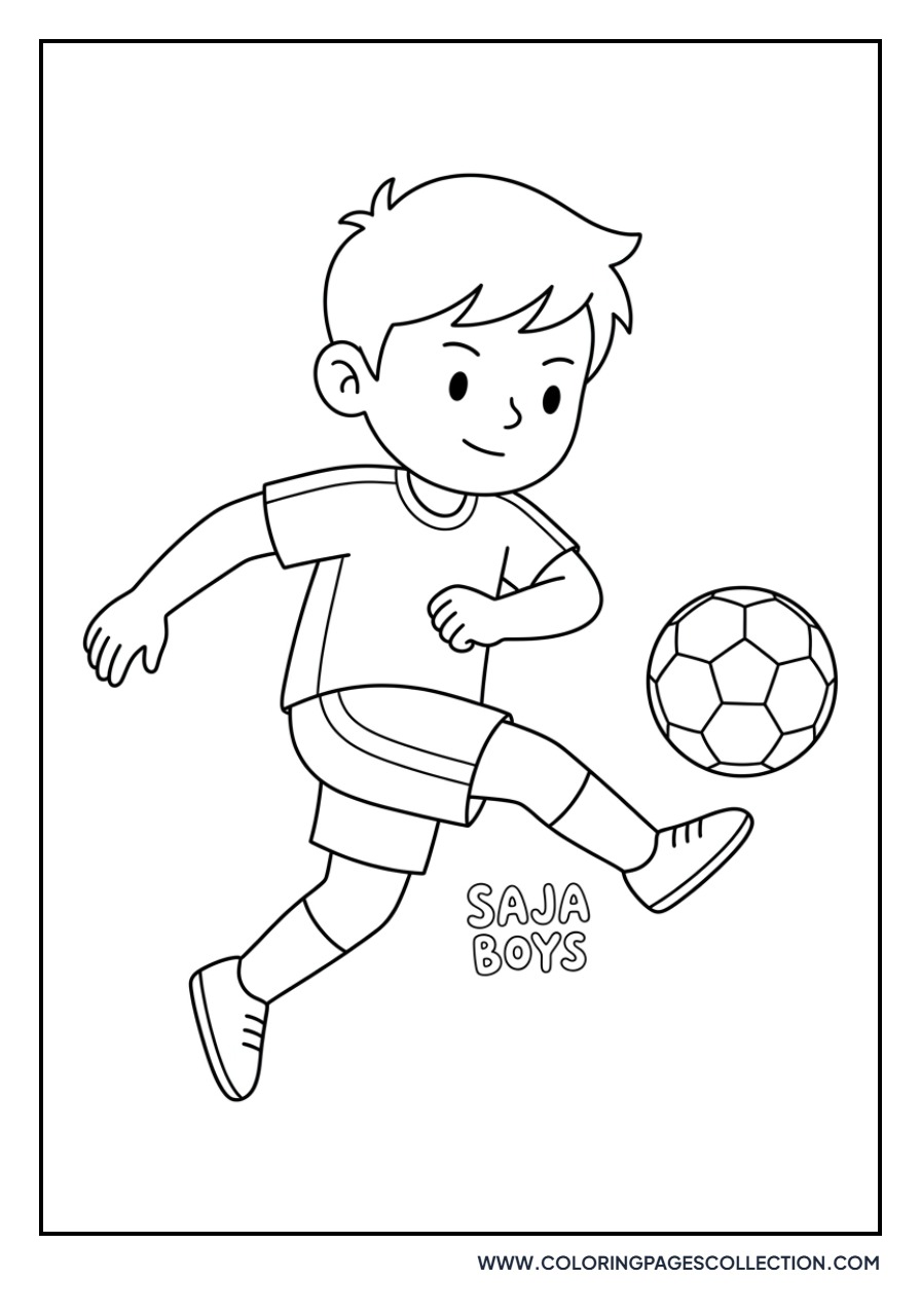 Saja Boys Playing Soccer