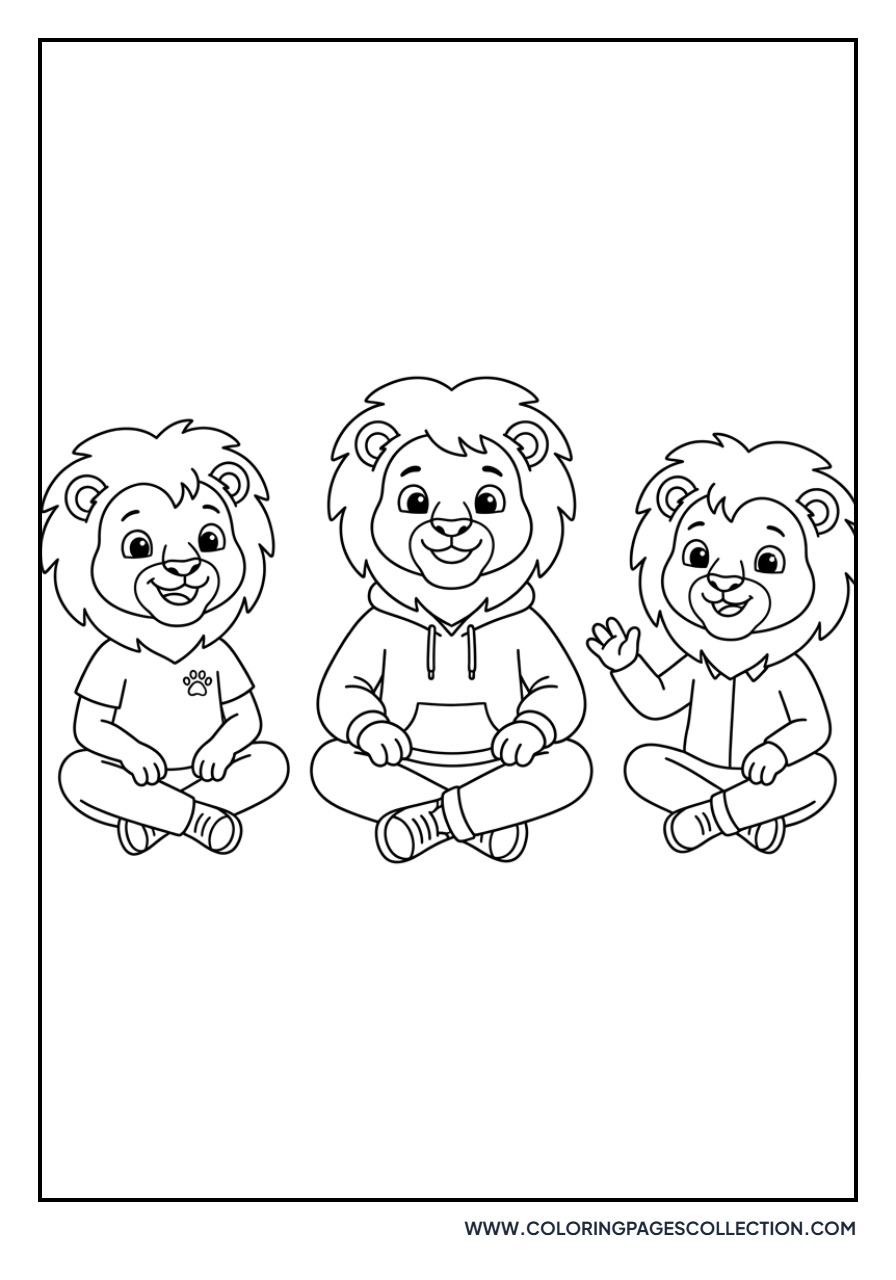 Saja Boys Sitting Cross-Legged