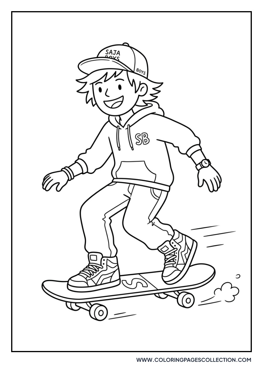 Saja Boys Skateboard Fun