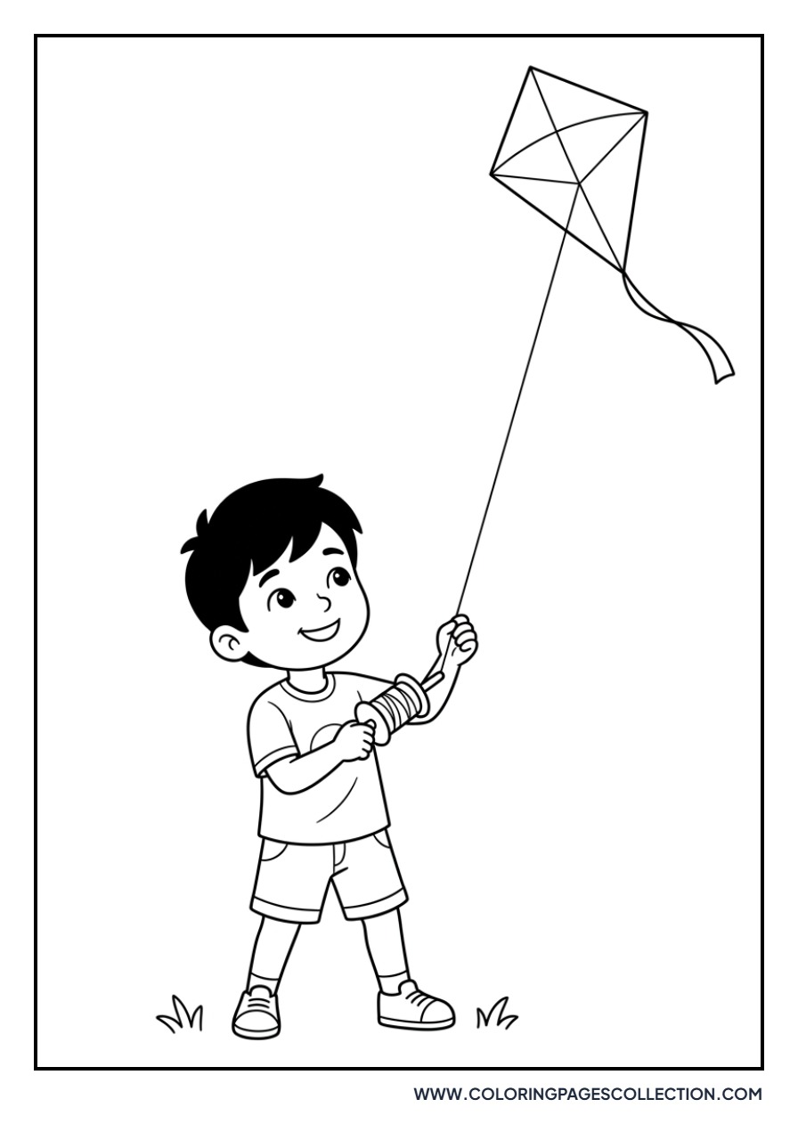 Saja Boys With a Kite Flying