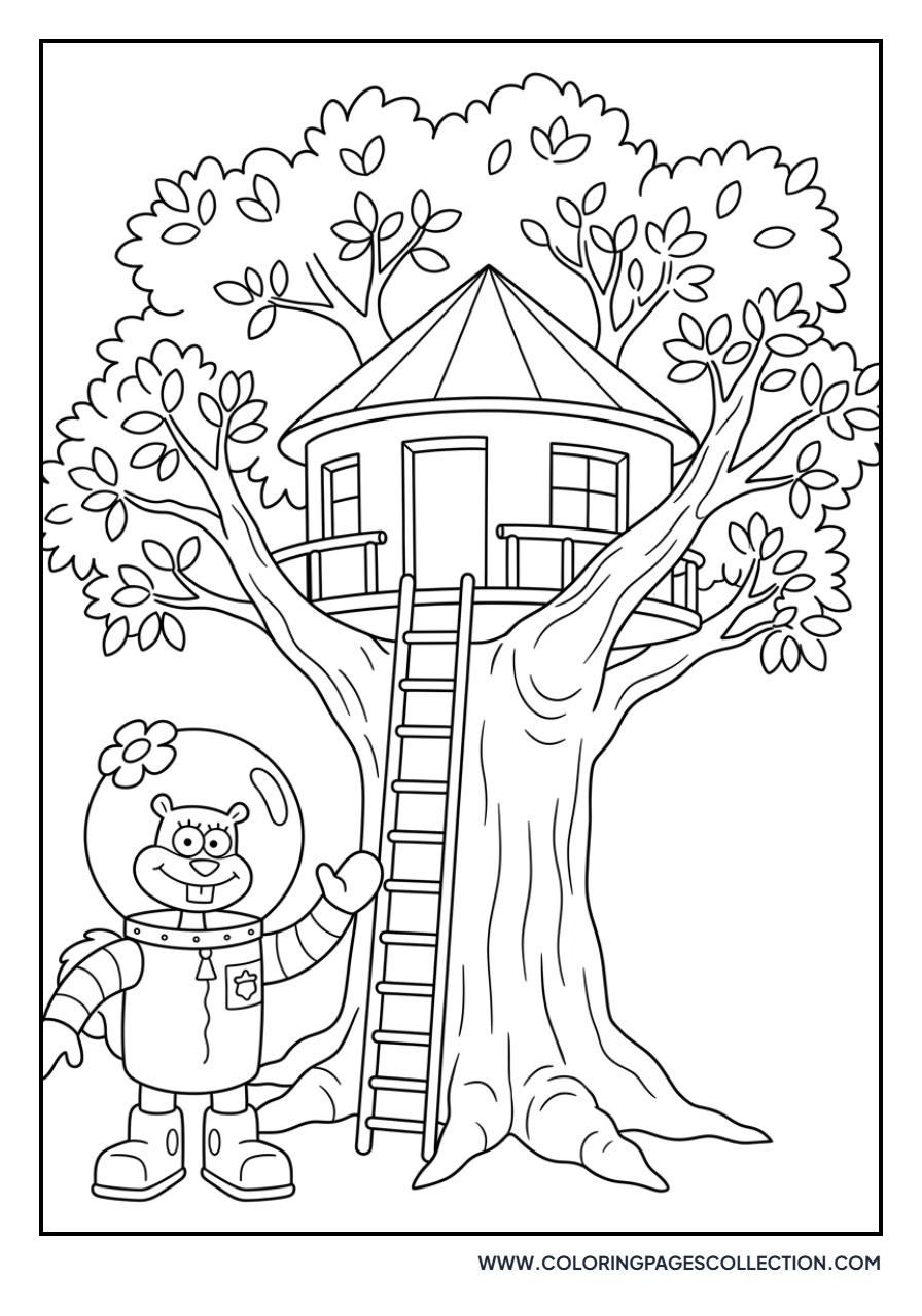 Sandy Cheeks and Sandy’s Tree