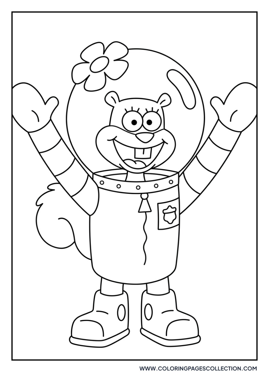 Sandy Cheeks Cheering