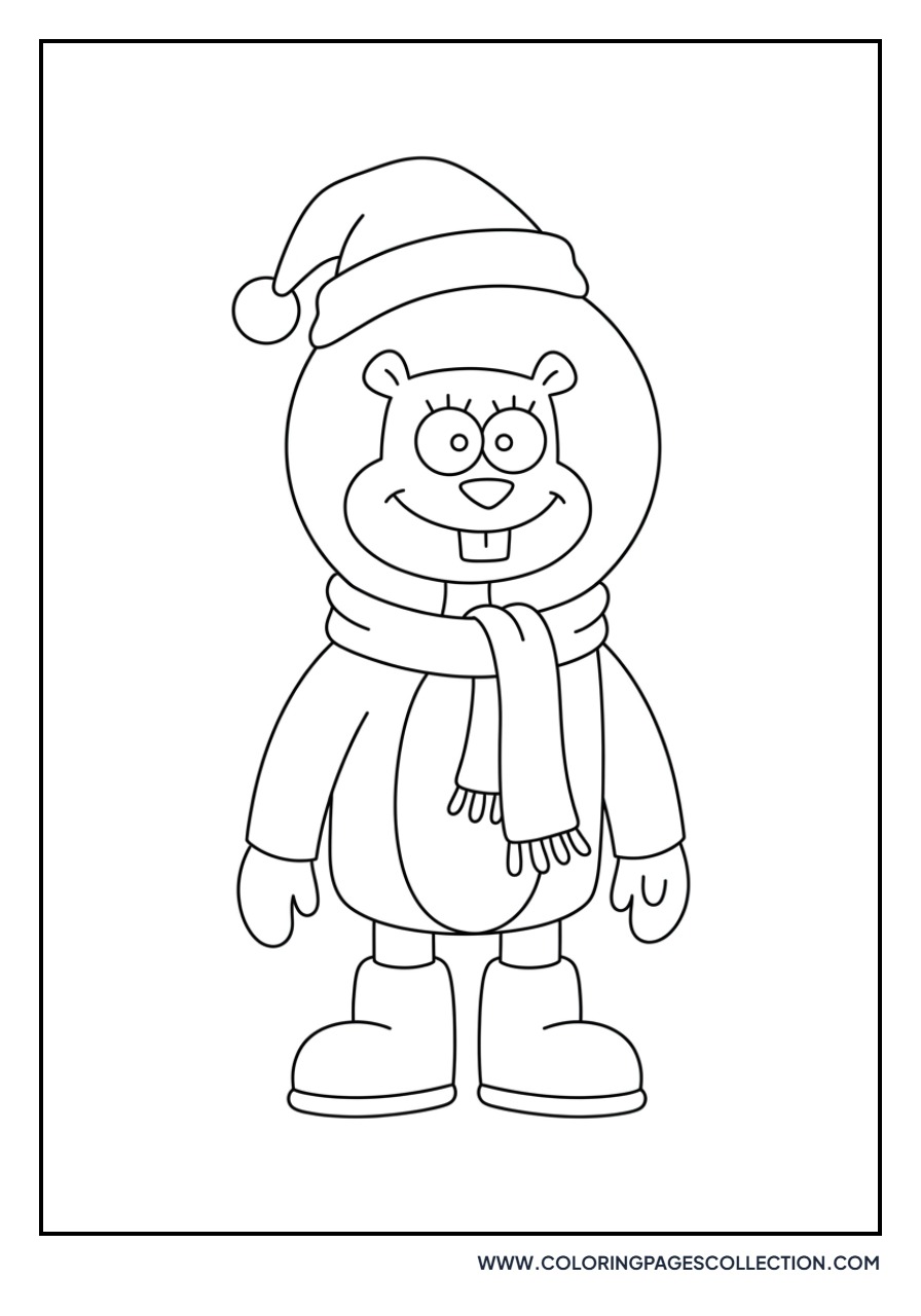 Sandy Cheeks Christmas Outfit