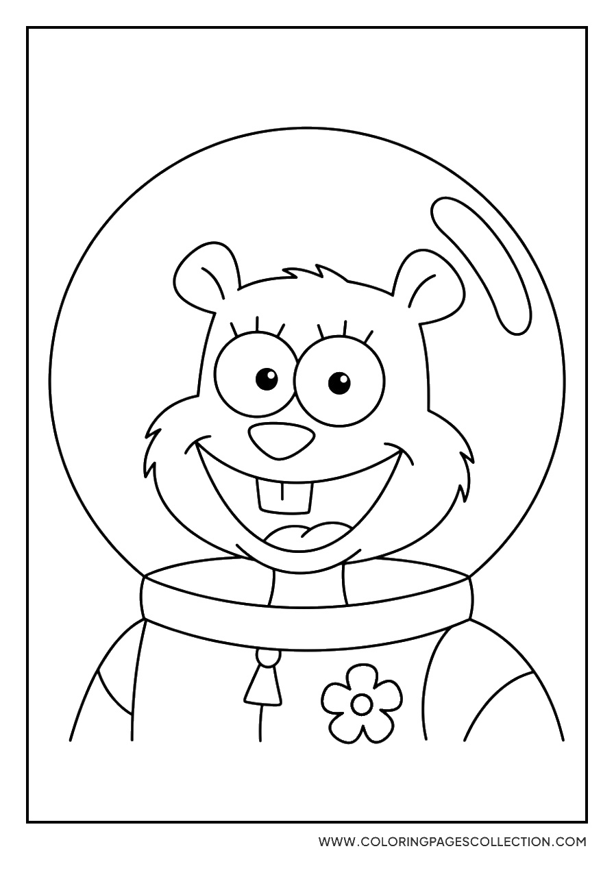 Sandy Cheeks Happy Smile
