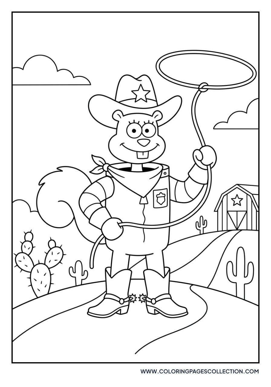 Sandy Cheeks in Texas