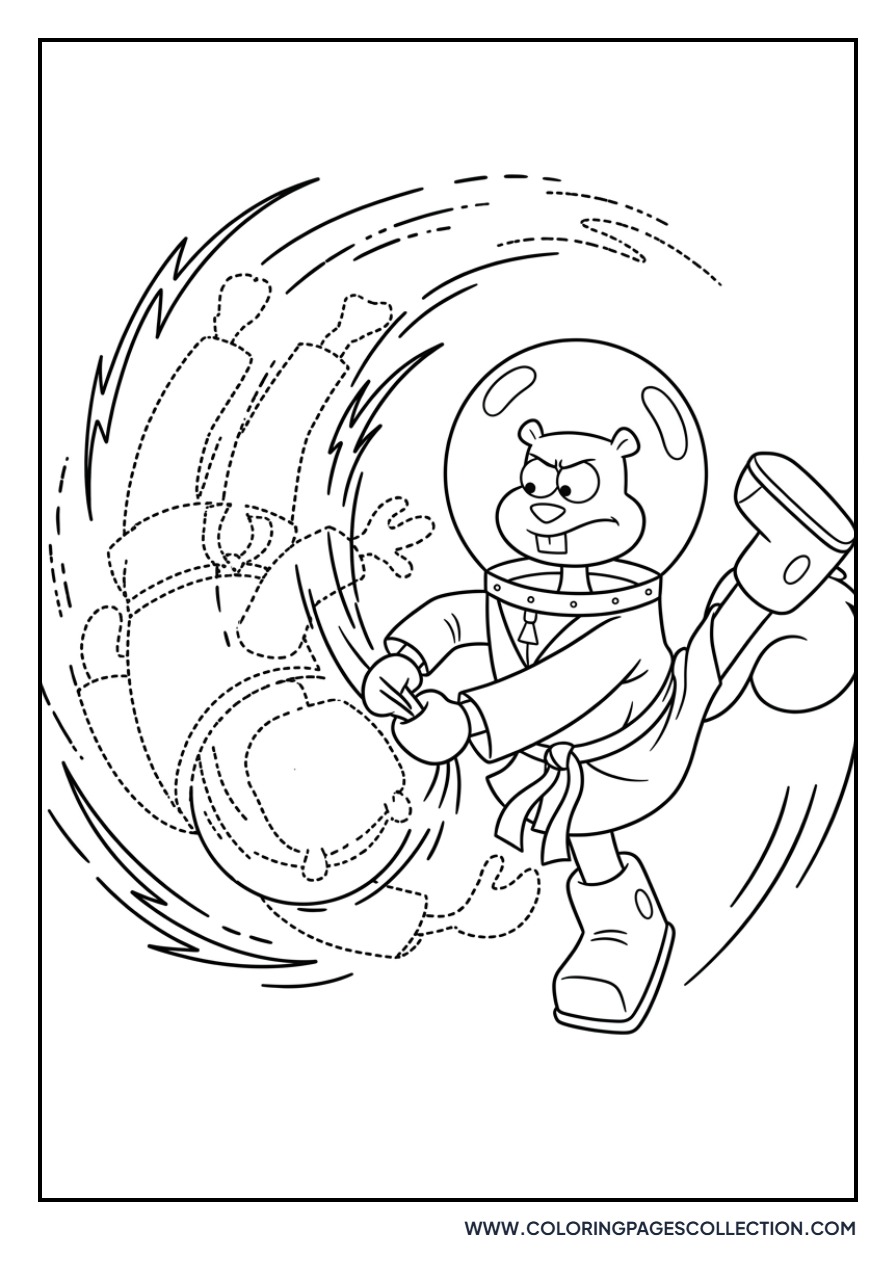 Sandy Cheeks Judo Throw