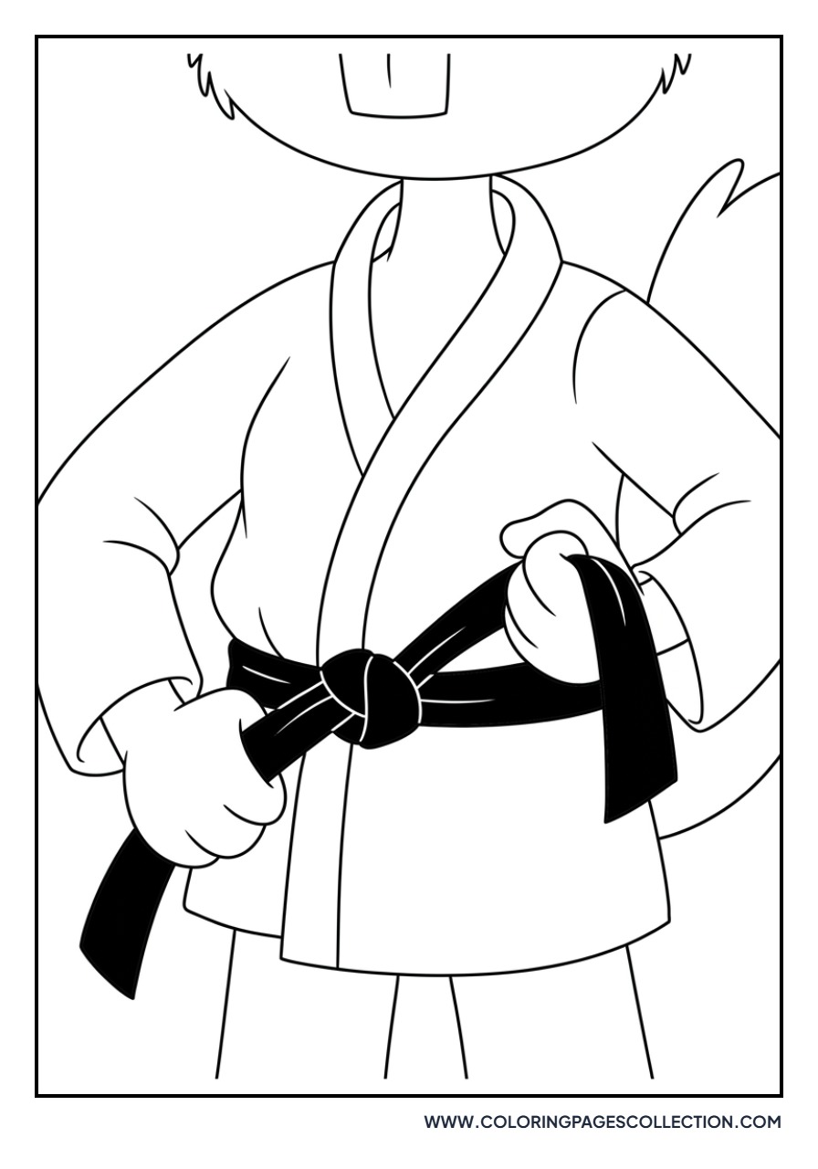 Sandy Cheeks Karate Belt