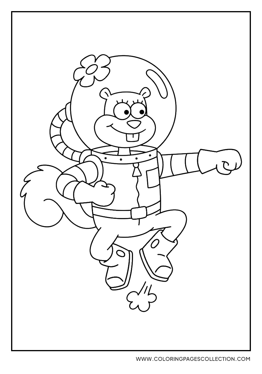 Sandy Cheeks Karate Chop