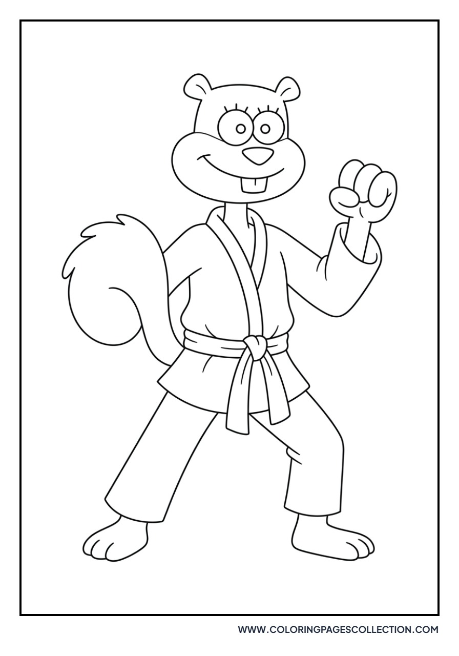 Sandy Cheeks Karate Master