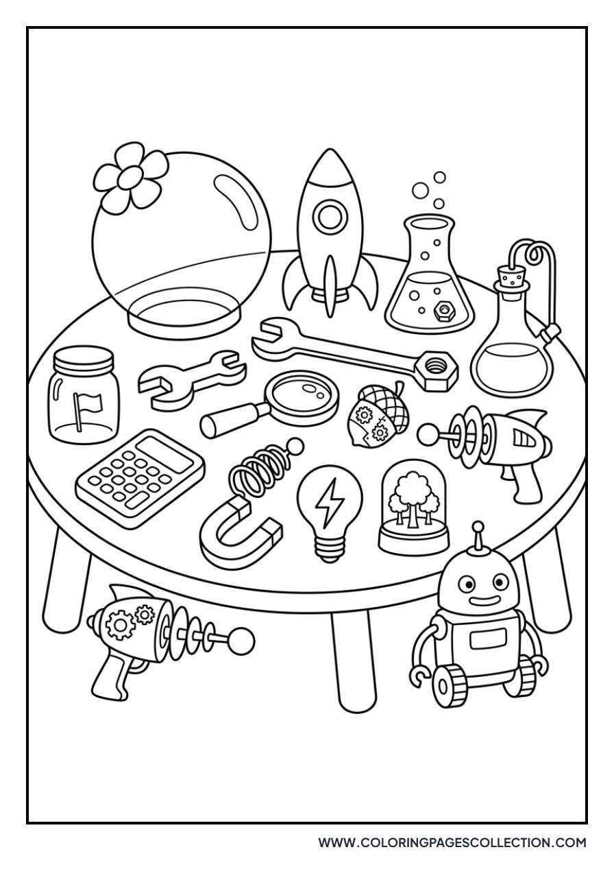 Sandy Cheeks Laboratory Tools