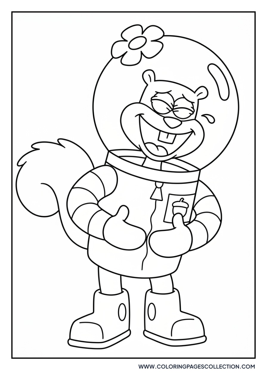 Sandy Cheeks Laughing Hard