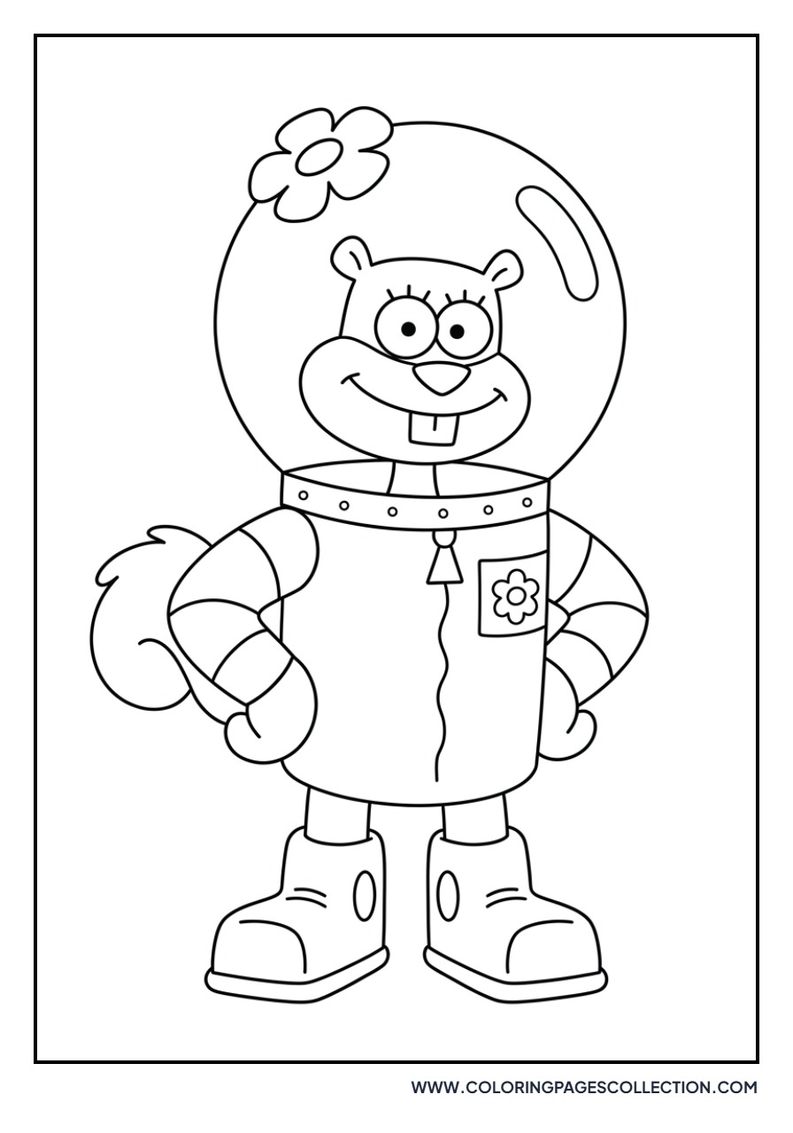Sandy Cheeks Proud Pose