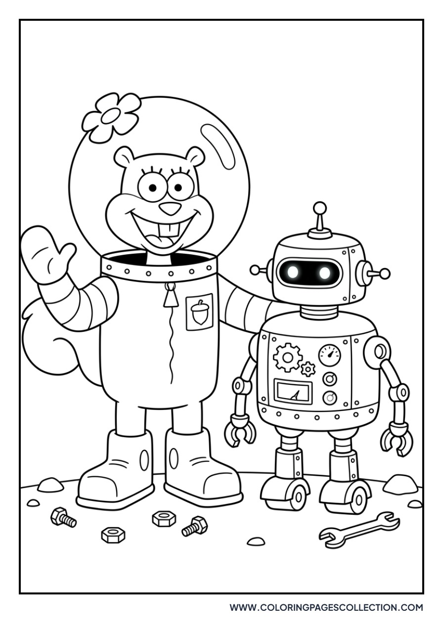 Sandy Cheeks Robot Friend