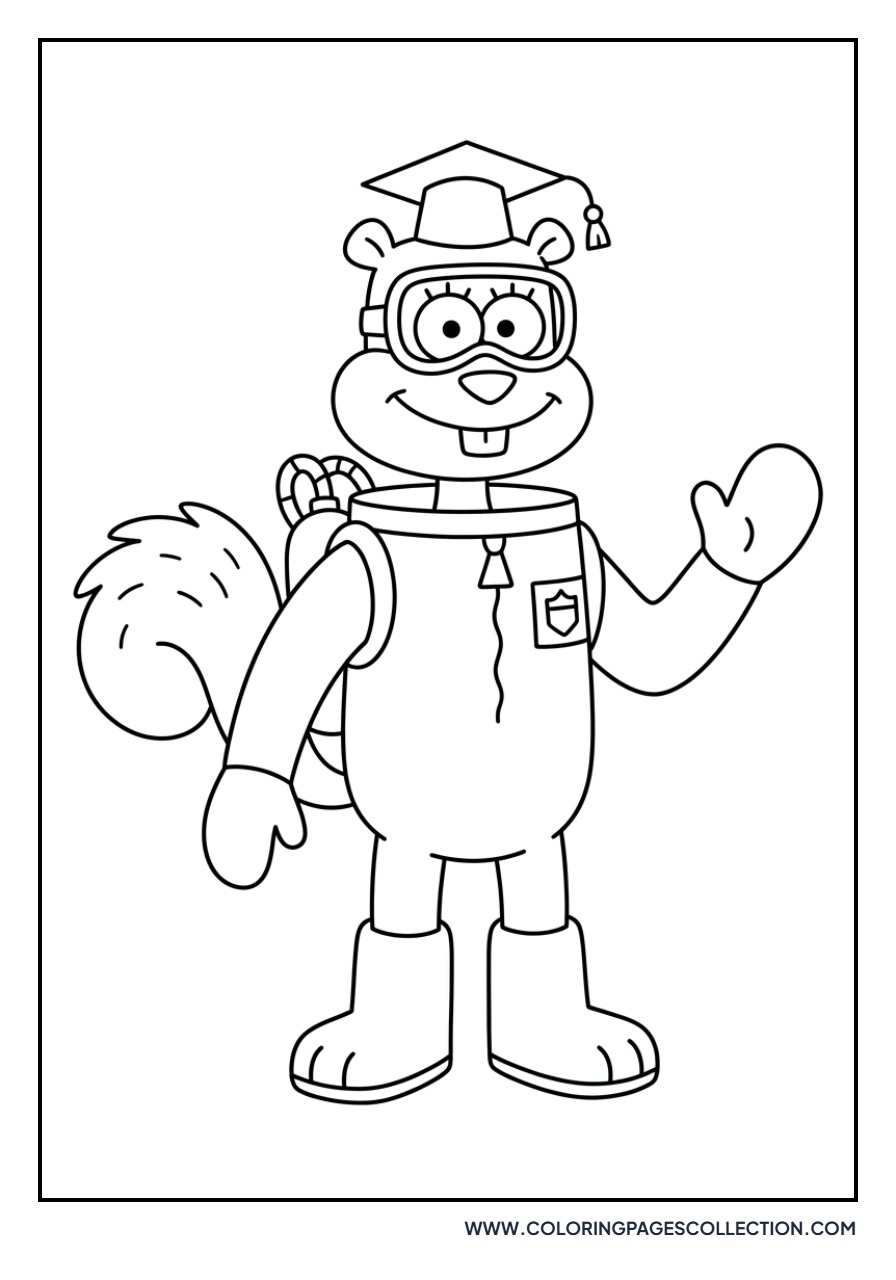 Sandy Cheeks Scientist Hat