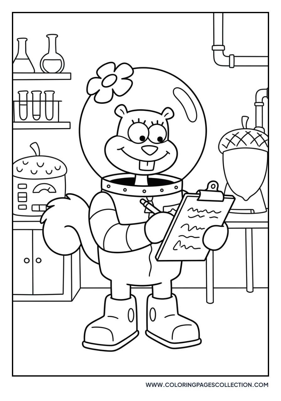 Sandy Cheeks Scientist Notes