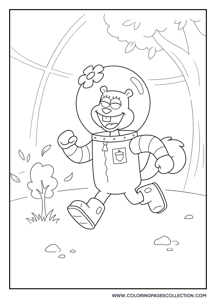 Sandy Cheeks Skipping