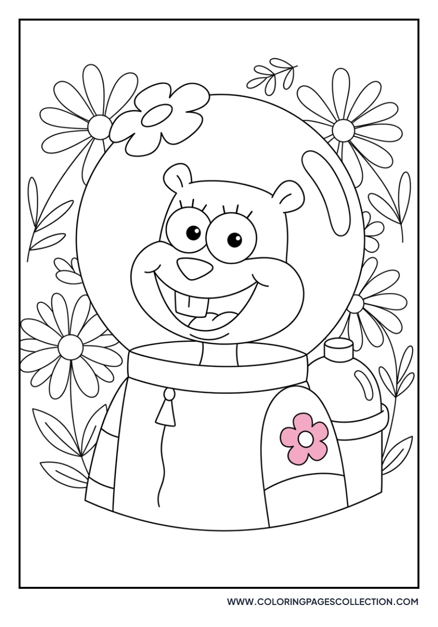 Sandy Cheeks Smiling Portrait