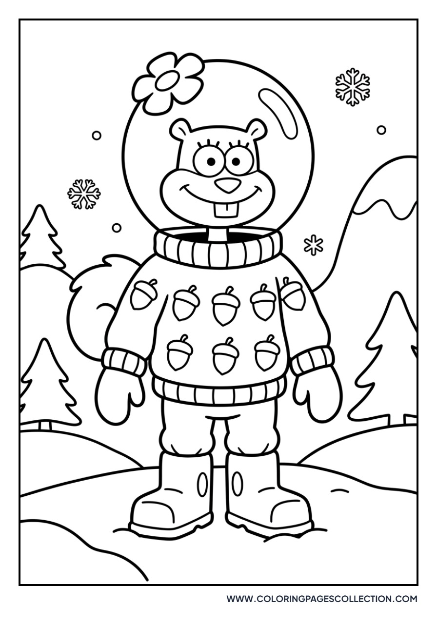 Sandy Cheeks Winter Clothes