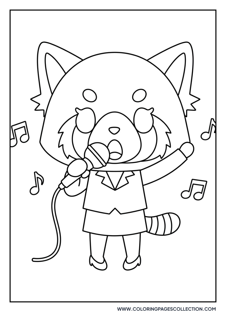 Aggretsuko at Karaoke