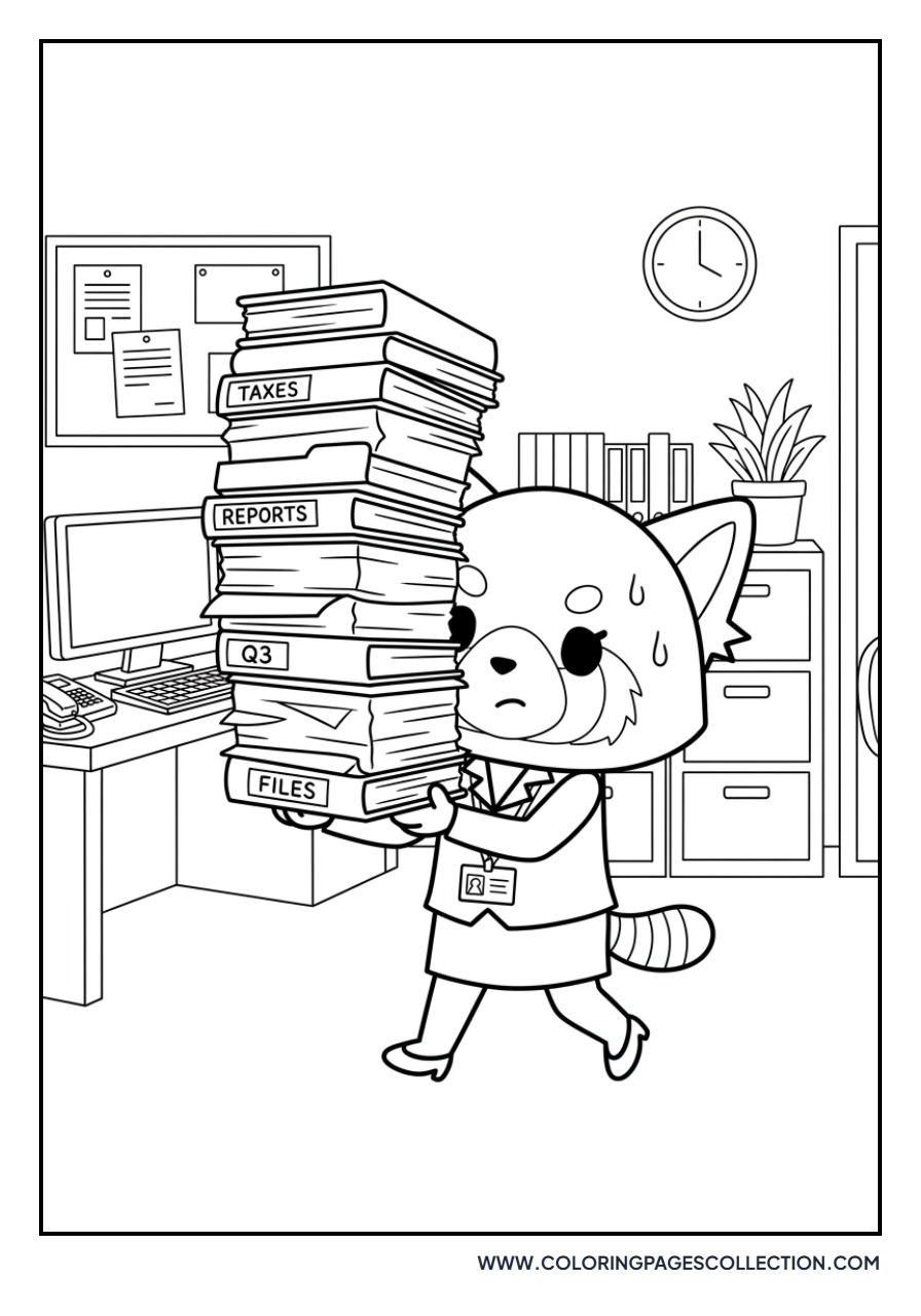 Aggretsuko at Work