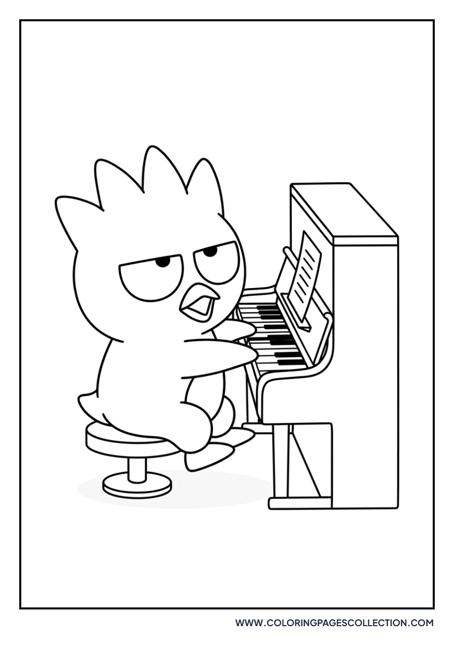 Badtz-Maru Playing Piano