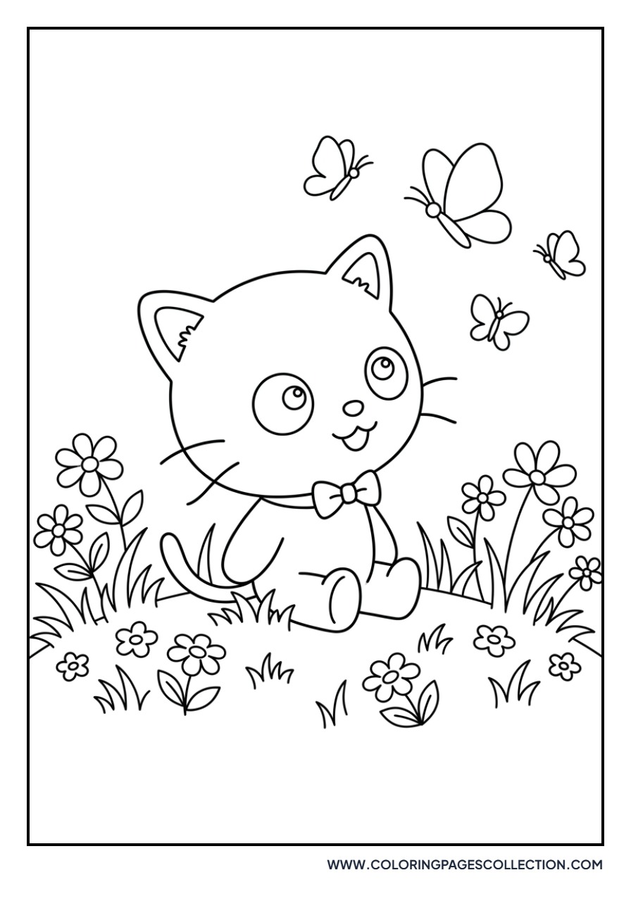 Chococat and Butterflies