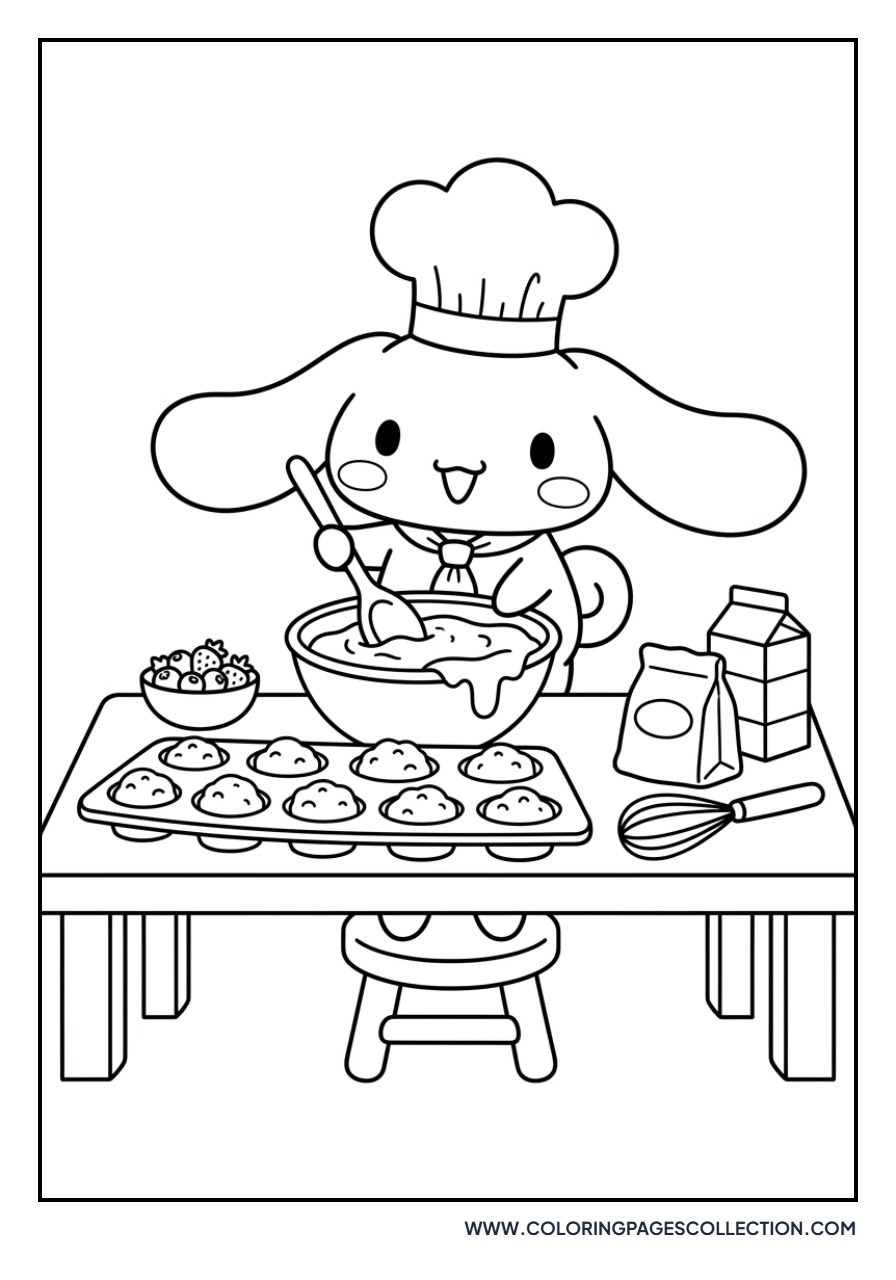 Cinnamoroll Baking Muffins