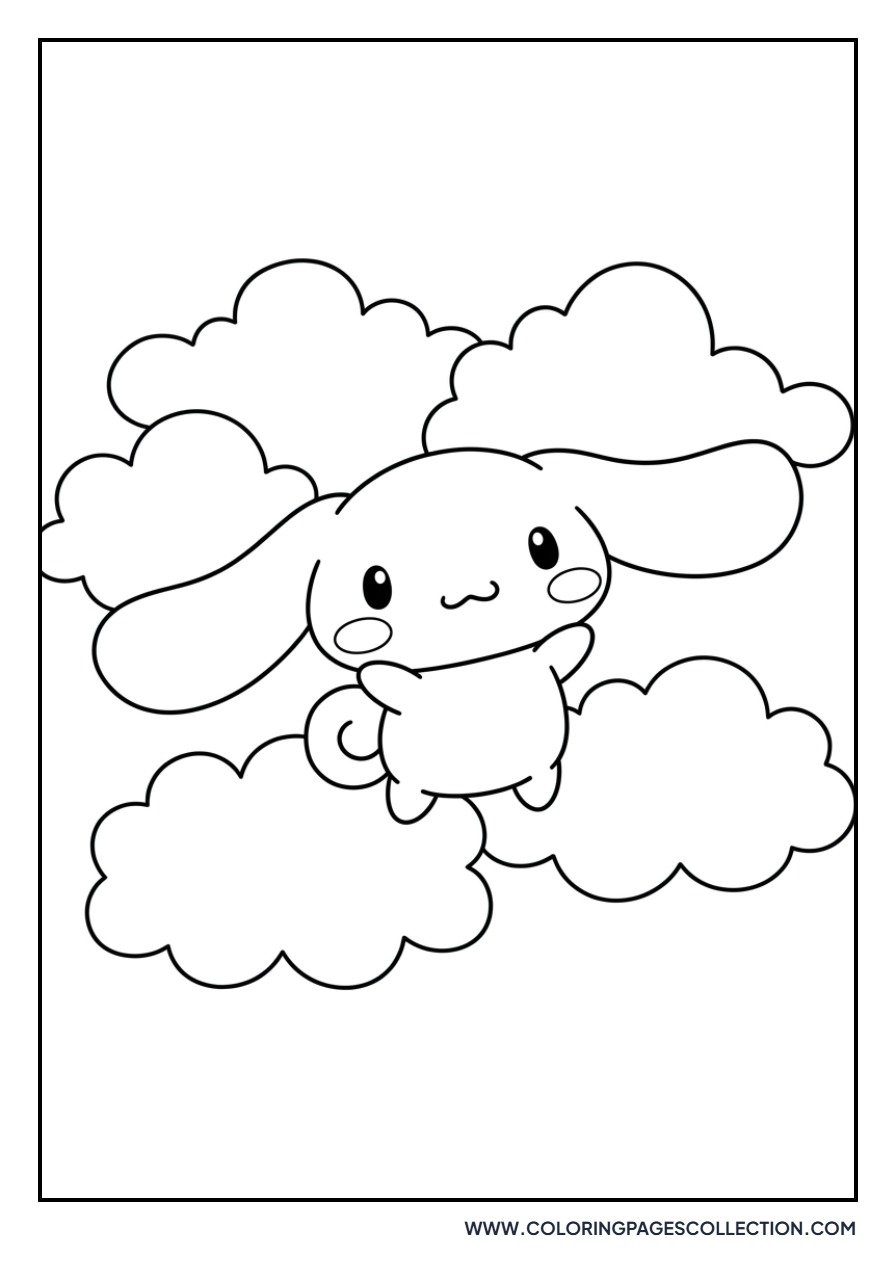 Cinnamoroll Floating in Sky
