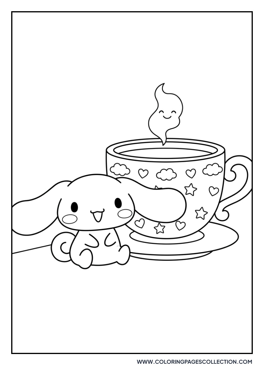 Cinnamoroll with a Teacup