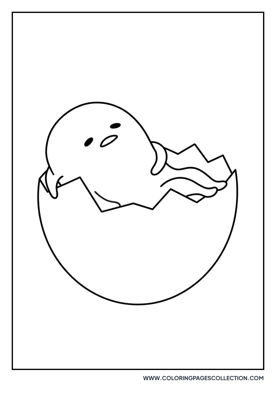 Gudetama Resting in Shell