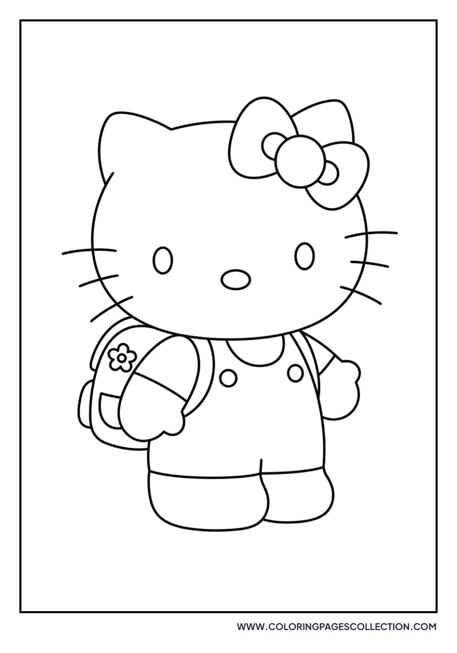 Hello Kitty at School