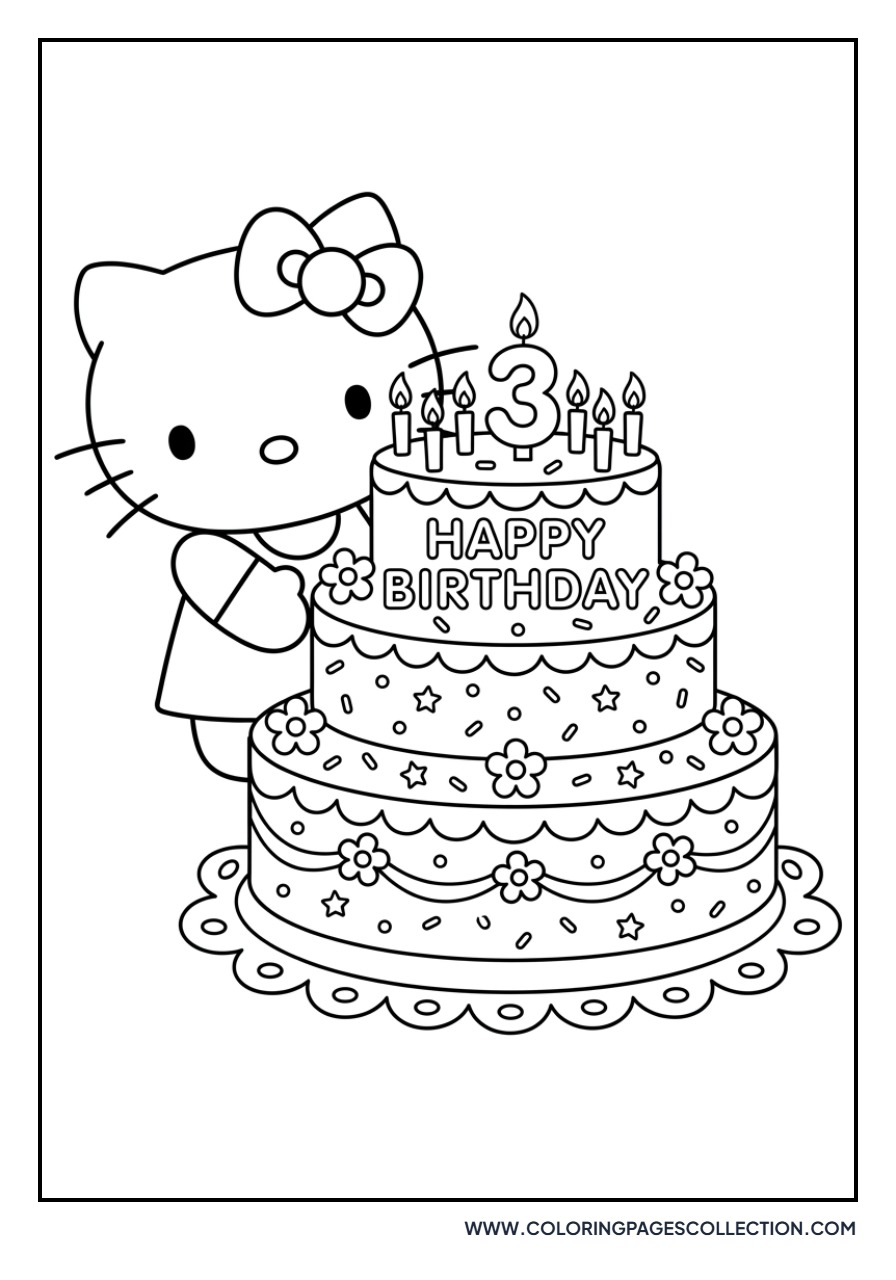 Hello Kitty Birthday Cake