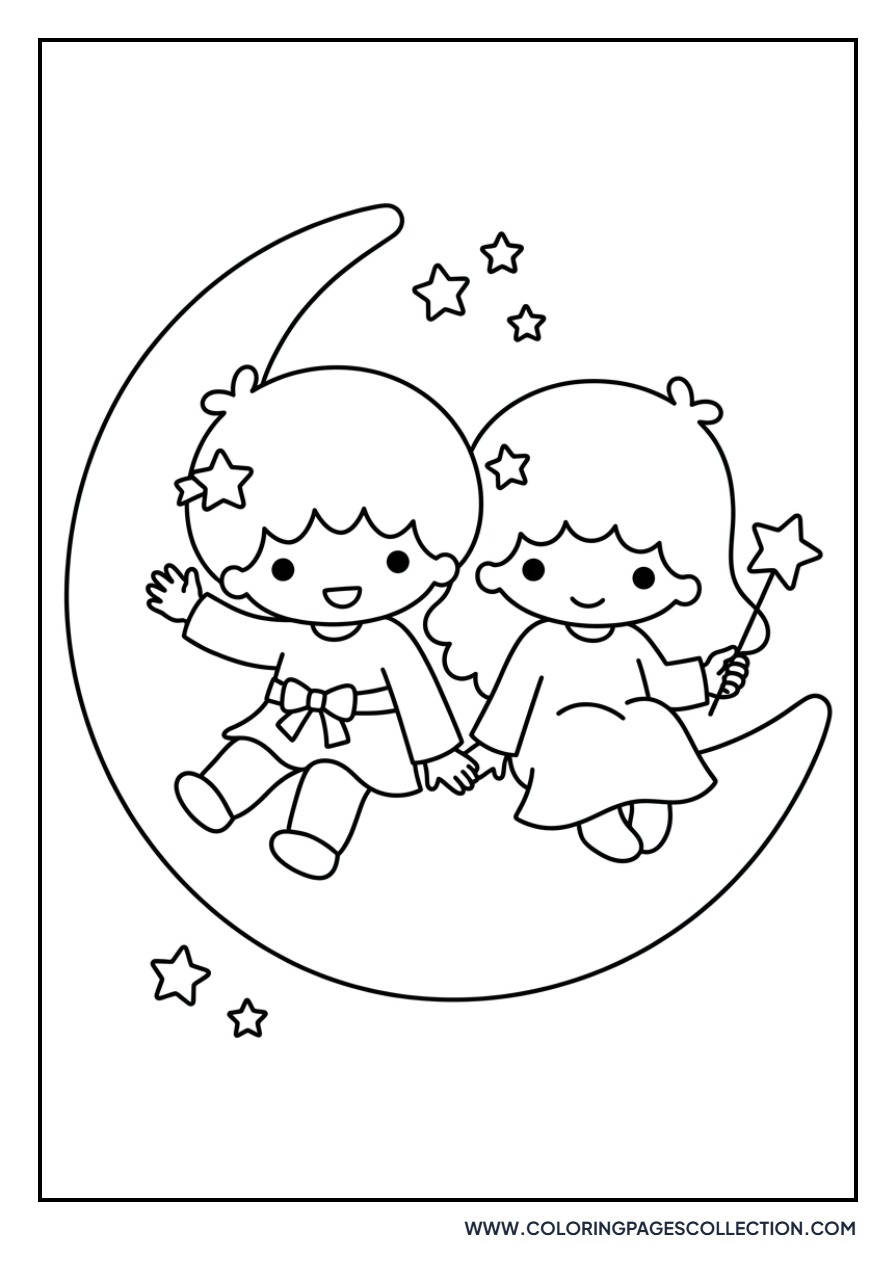 Little Twin Stars on Moon
