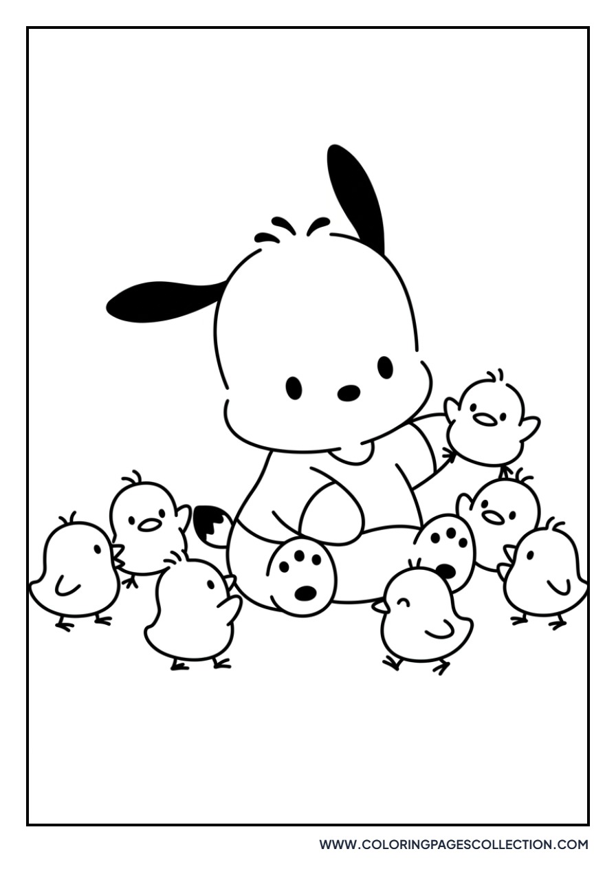 Pochacco and Chick Friends