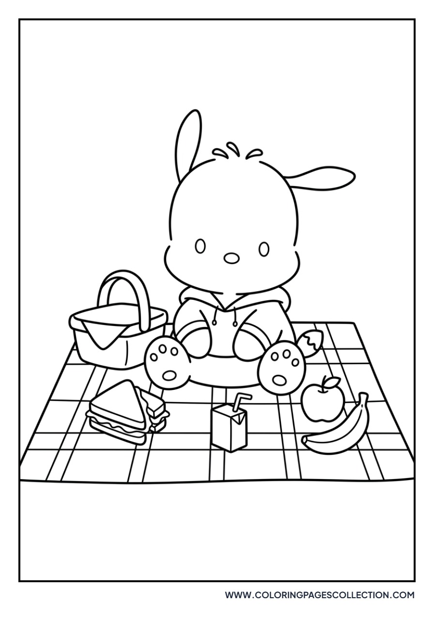 Pochacco at a Picnic