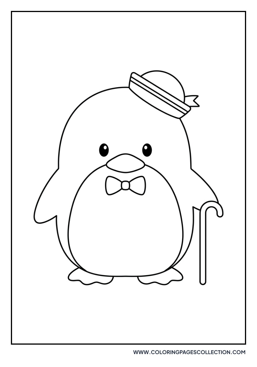 Tuxedo Sam with a Cane