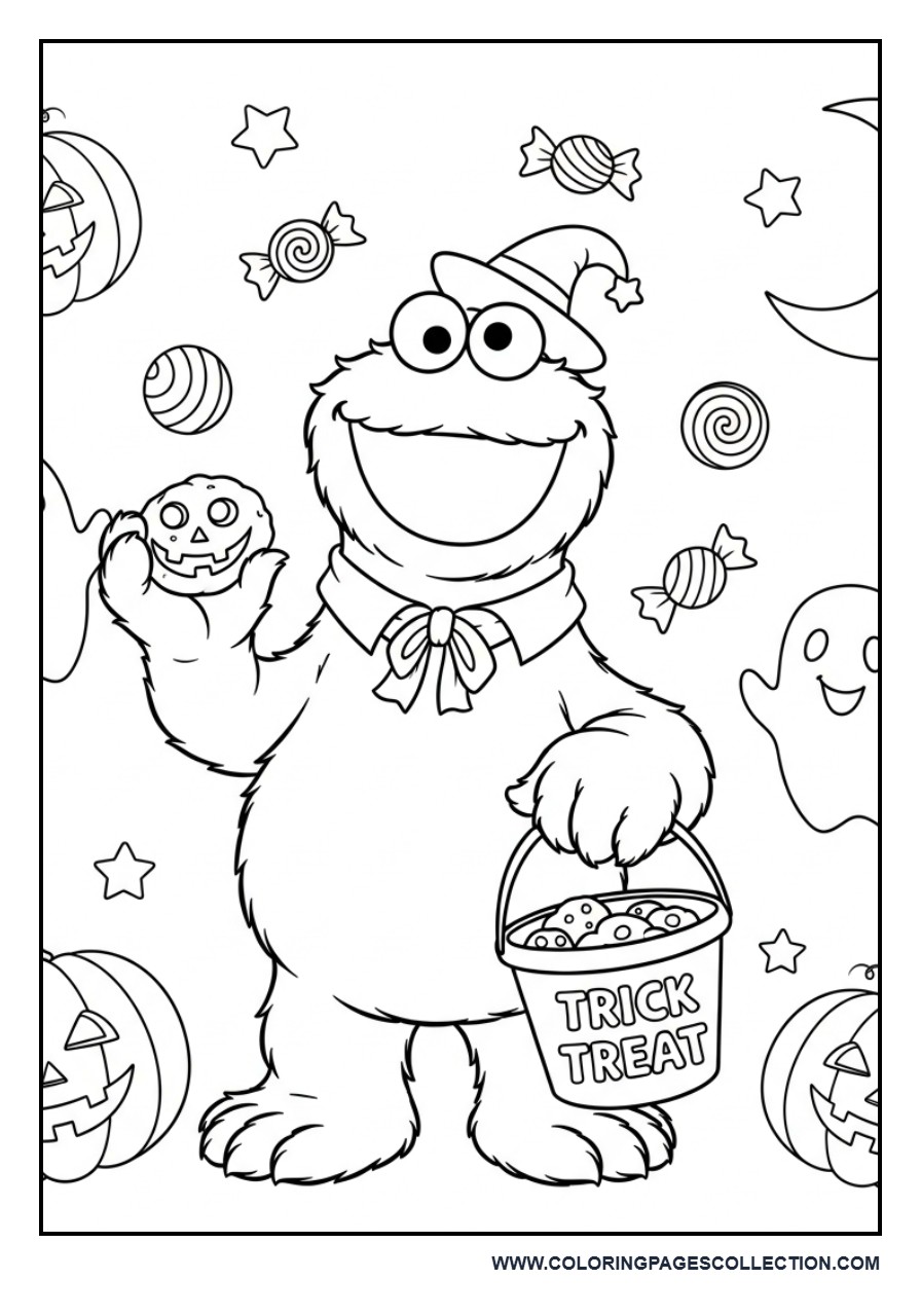 Cookie Monster Halloween Costume Fun