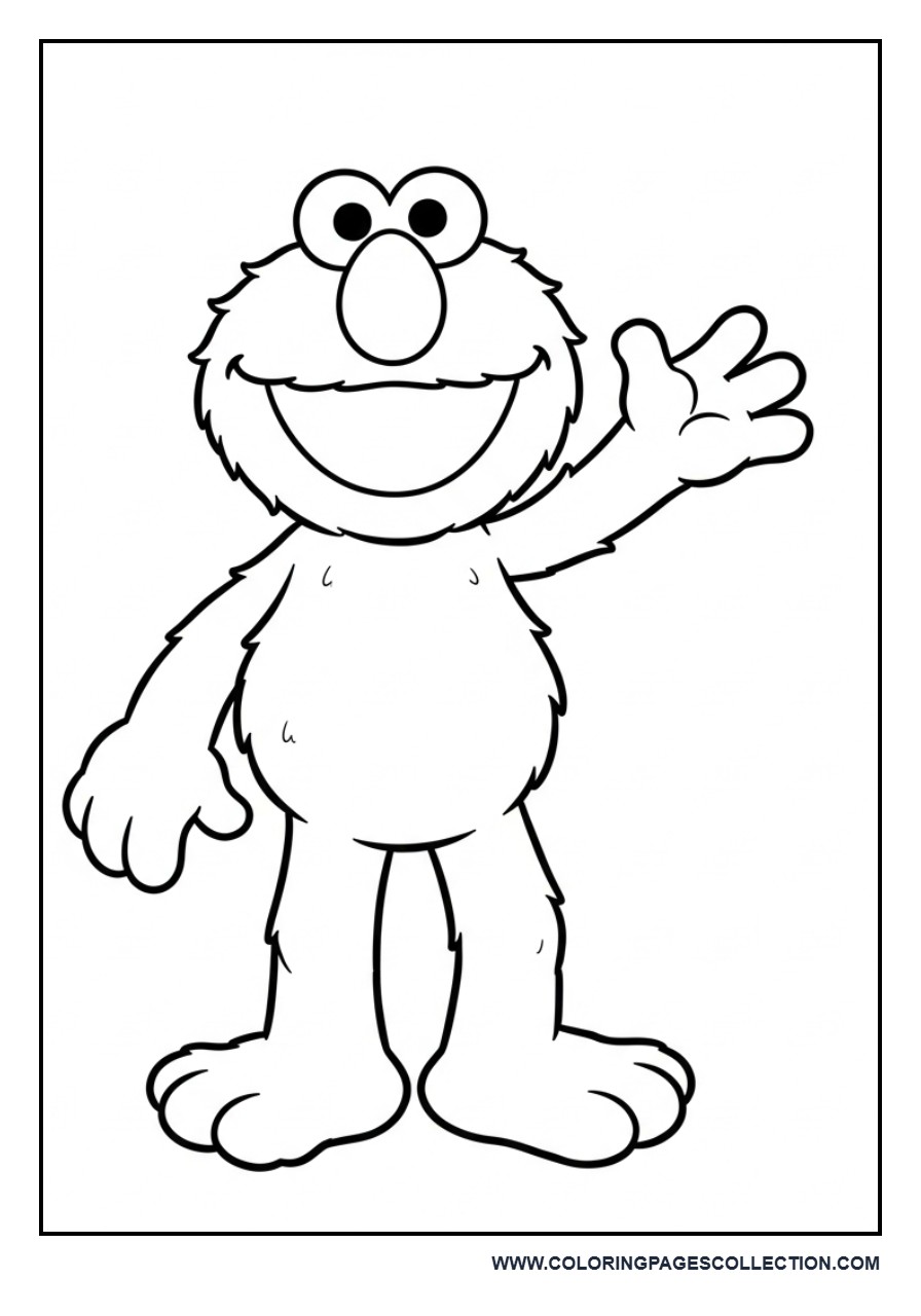 Elmo Waving Hello