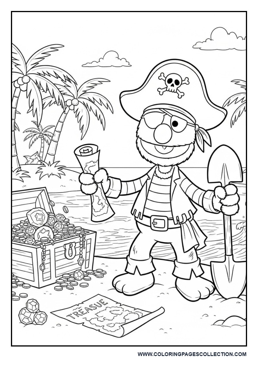 Grover the Pirate Treasure Hunter