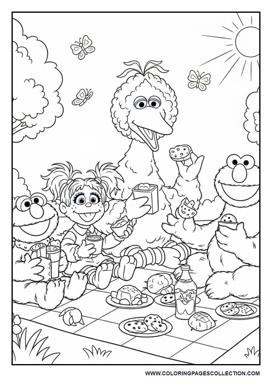 Sesame Street Picnic Day
