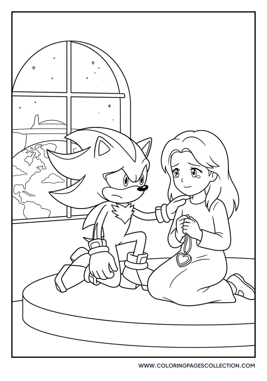 Shadow and Maria Robotnik
