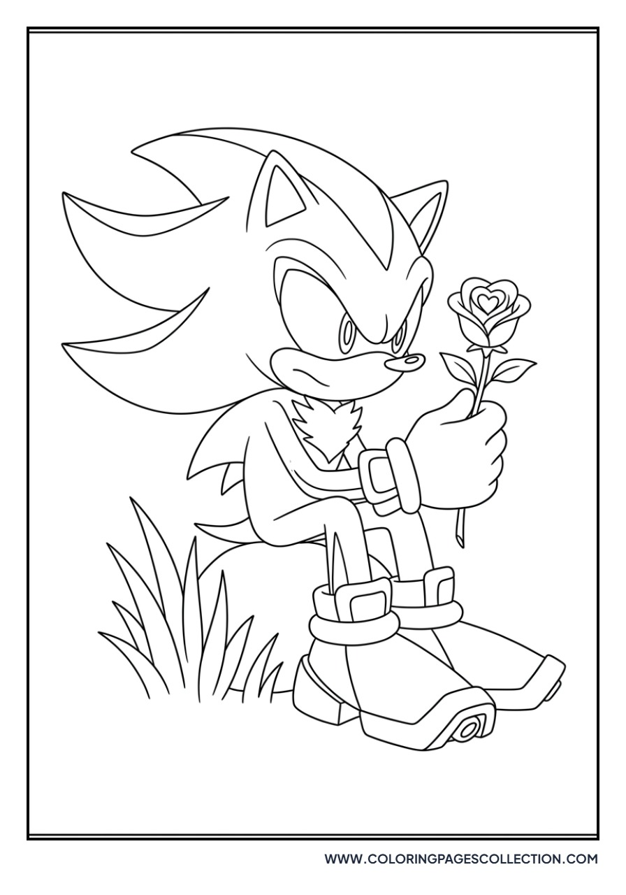 Shadow Holding a Rose