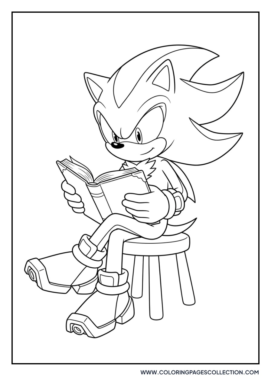 Shadow Reading a Book